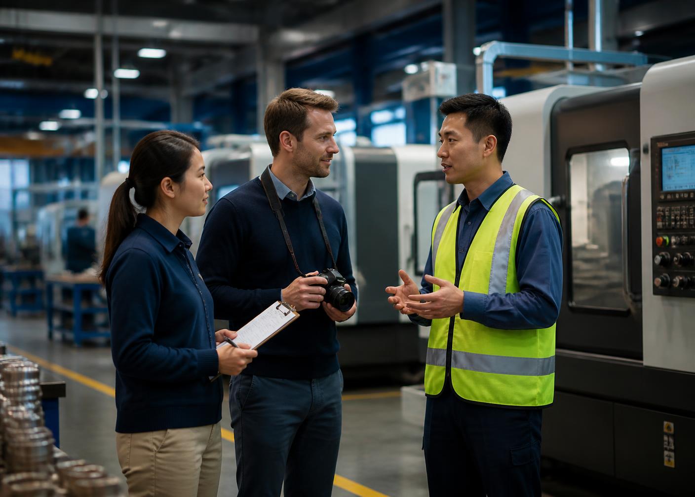 Flux Global team supporting international manufacturers on site